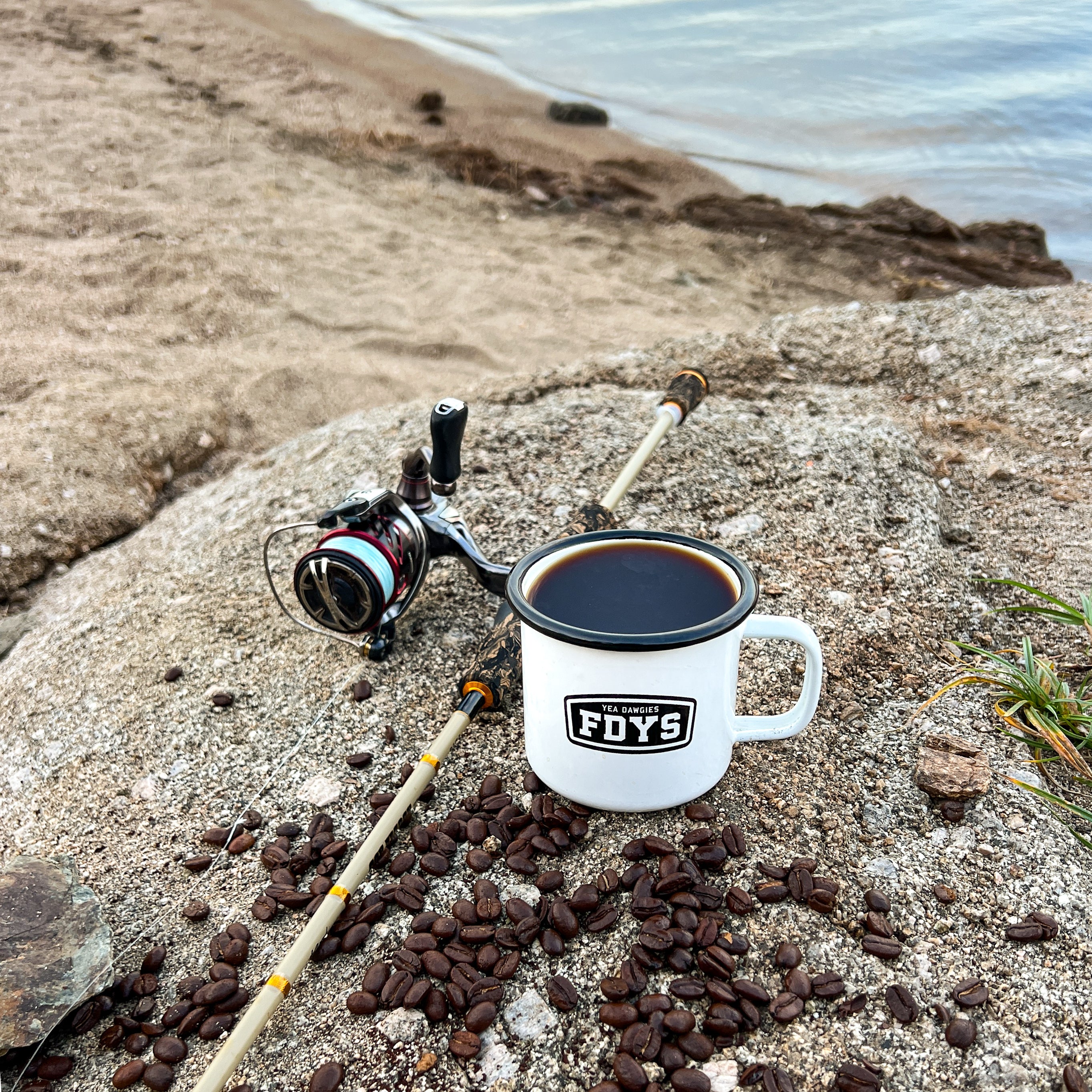 Yea Dawgies Enamel Coffee Mug - Image 3