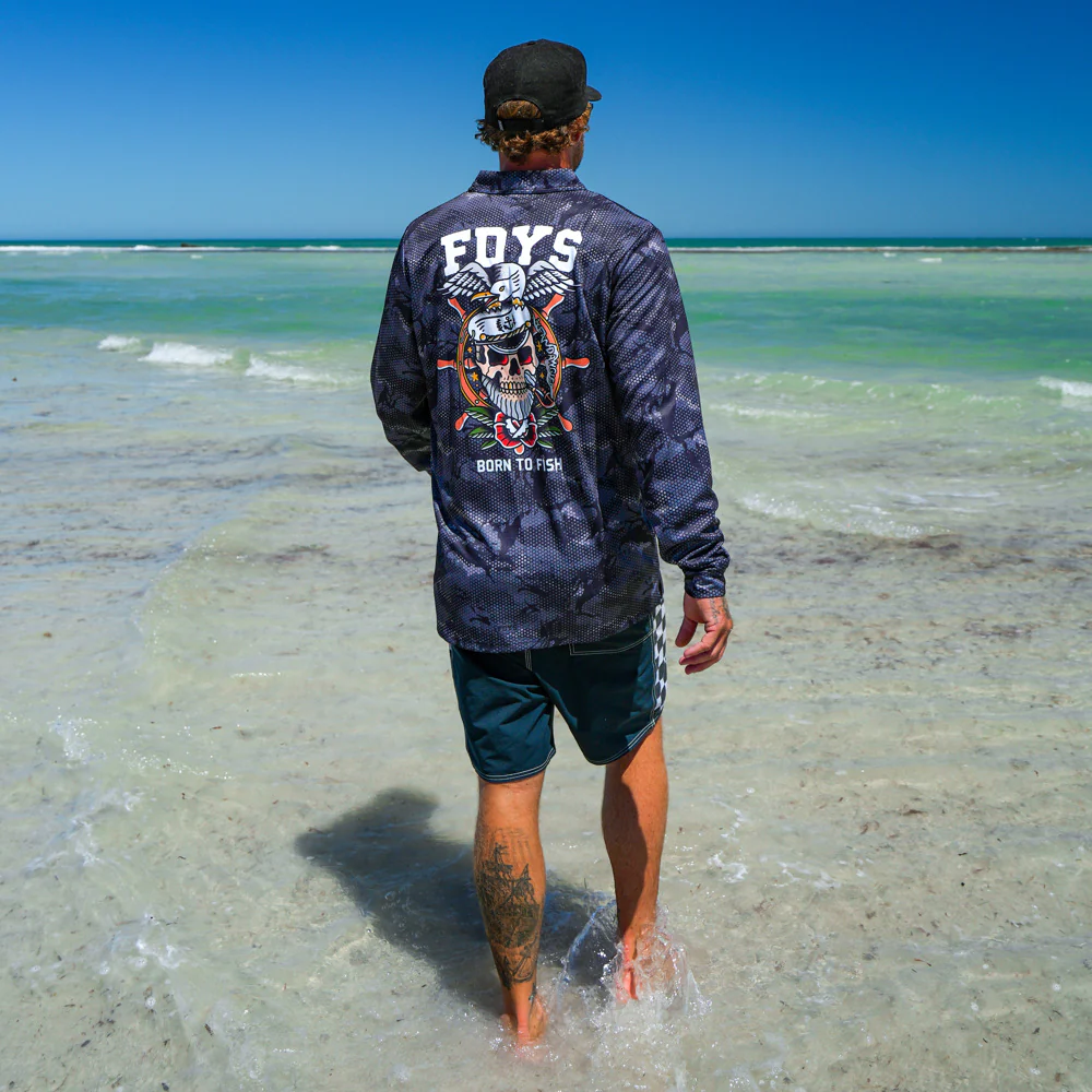Reeflex Fishing Jersey - Charcoal Camo - Image 3