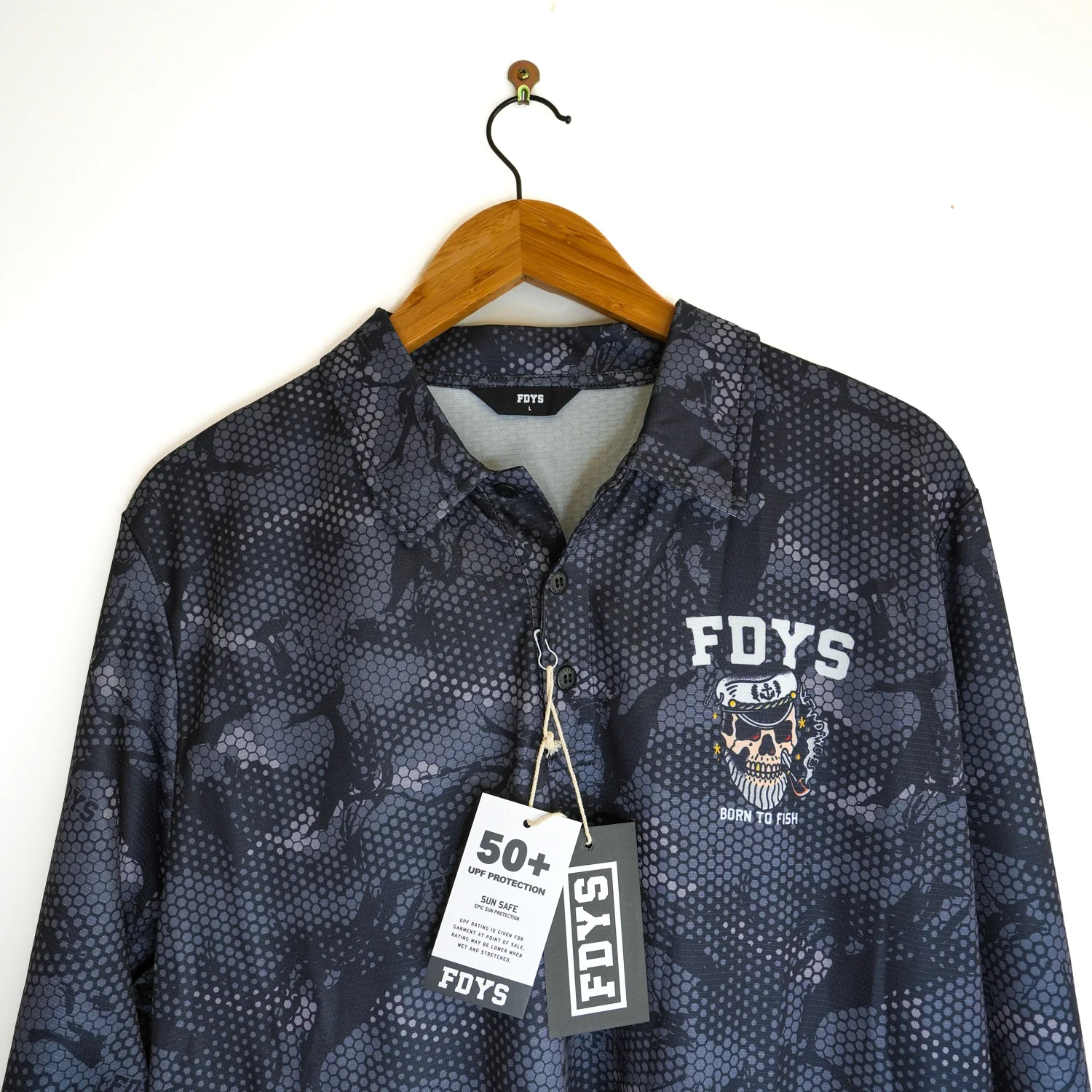 Reeflex Fishing Jersey - Charcoal Camo - Image 6