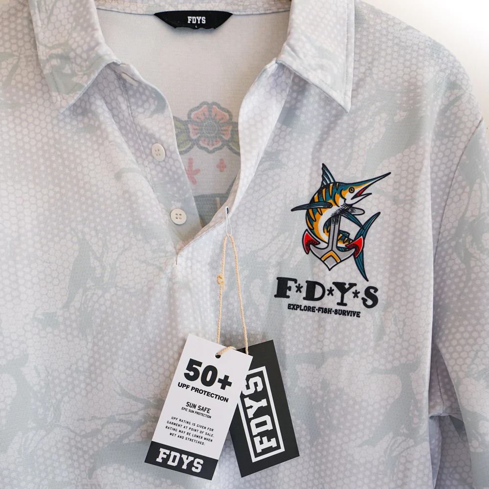 Reeflex Fishing Jersey - White Camo - Image 5