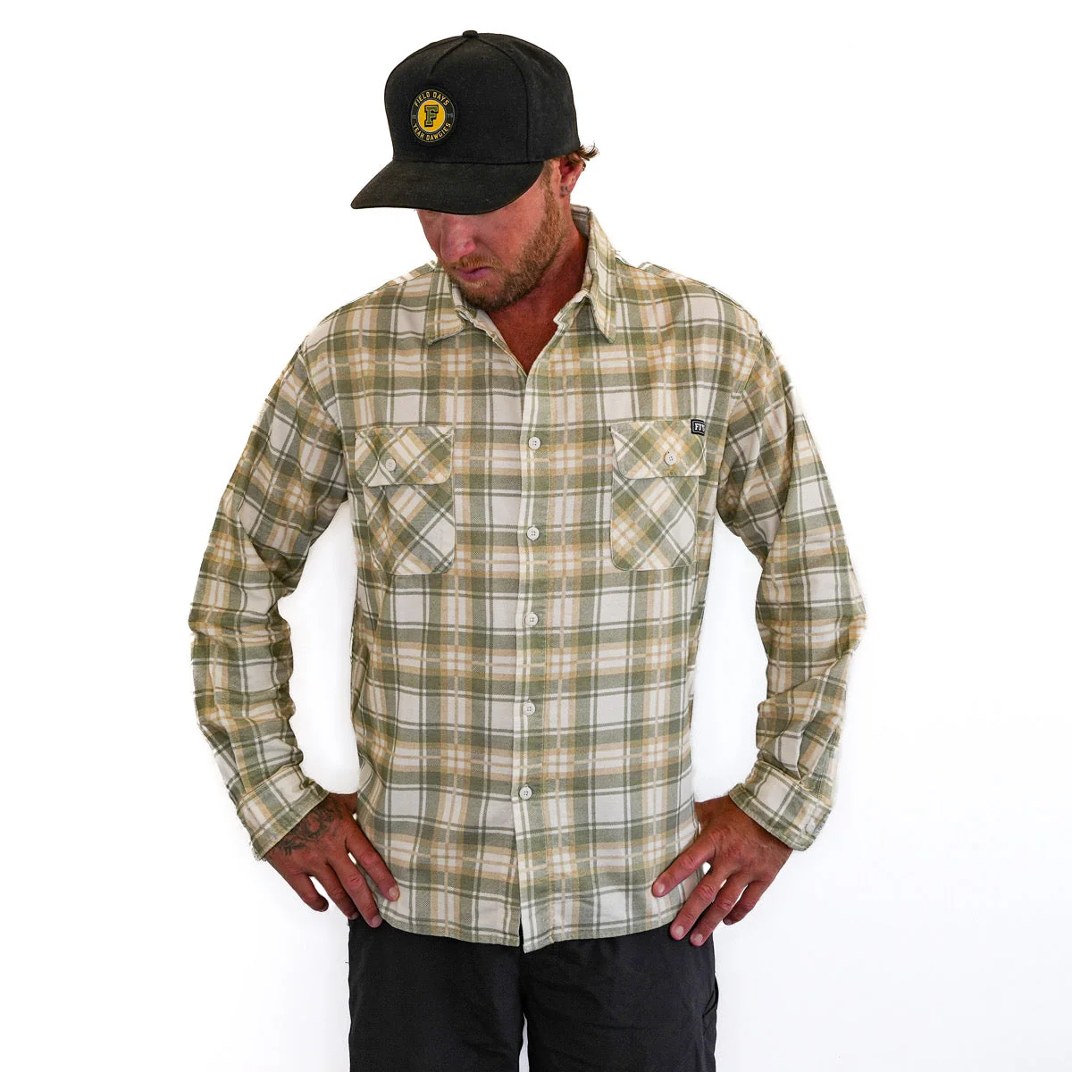 The Bushmen Flanno - Khaki