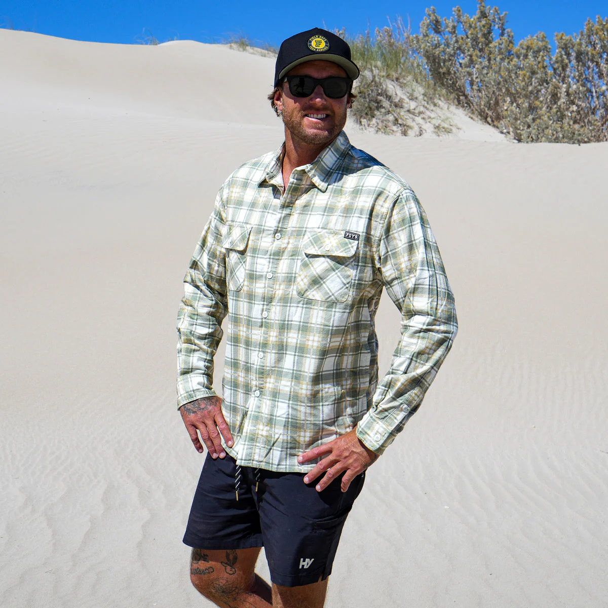 The Bushmen Flanno - Khaki - Image 2